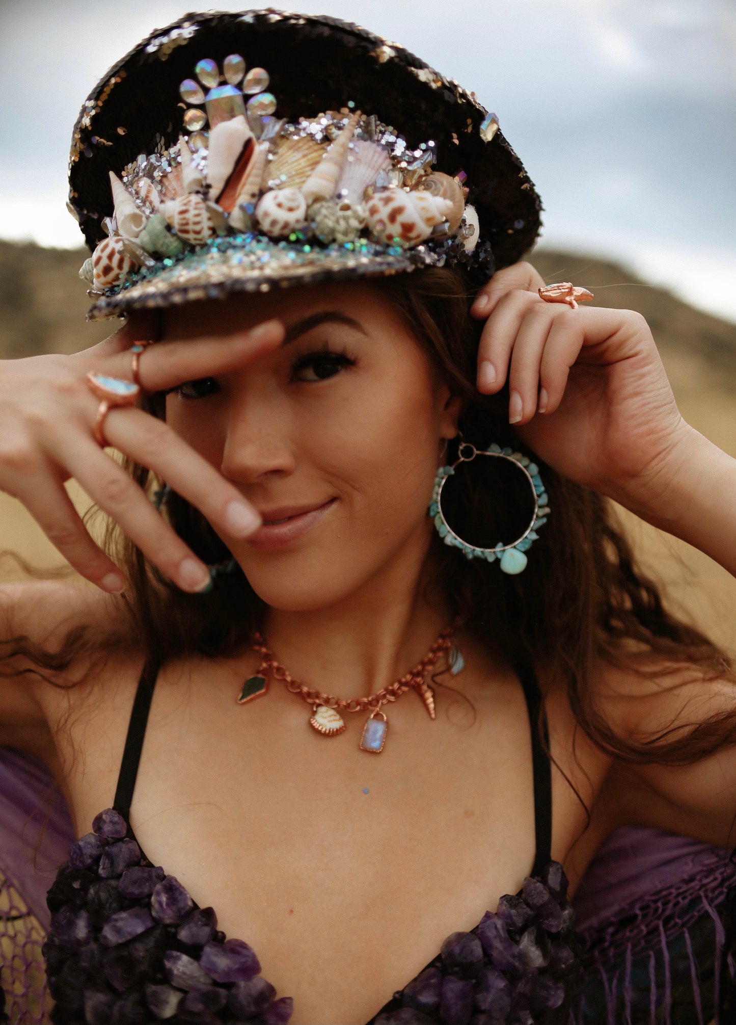Passion Head Chain, Pearl Headdress, Gypsy Head Piece. Bronze Head Chain  Wedding Accessories -  Australia