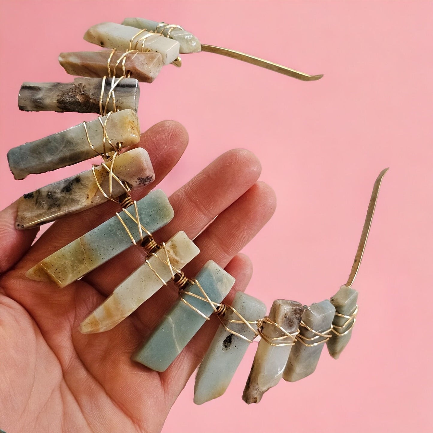 Amazonite Crystal Crown for Balance & Alignment