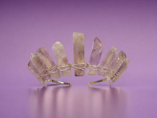 Amethyst Crystal Crown for Divine Love & Wisdom